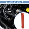 thumbnail image 2 of Ofertas únicas 1 Pcs 83mm 3.27" ID 500mm 19.69" Longitud 0° Manguera de silicona roscada roja para coche manguera de refrigerante universal, 2 of 7