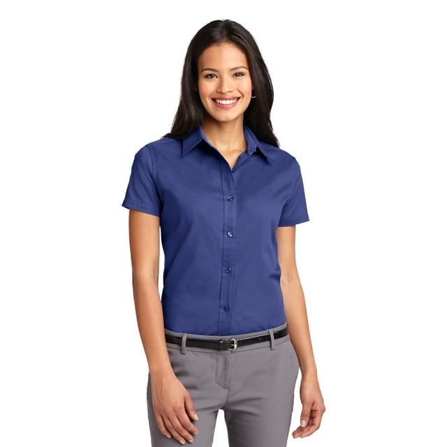 Port Authority Chemise à Manches Courtes pour Femmes Entretien Facile L508