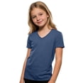 thumbnail image 3 of CAIXIA Boys Shirts Short Sleeve V Neck T-Shirts Kids Teen Loose Fit Tops Soft Plain Summer Basic Spring Tees, 3 of 7