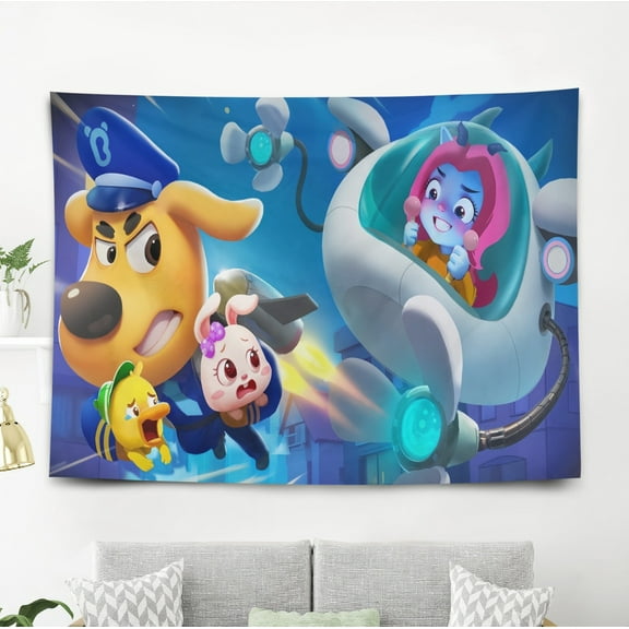 Tapestry for Sheriff Labrador Wall Hanging Bedroom Dorm Wall Art Decorations Funny Backgrounds Banner Party Poster Kids Girls Teens Gifts Funny 40×60 inch