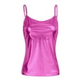 thumbnail image 5 of Alvivi Women's Shiny Metallic Liquid Camisole Tank Top Wet Look Crop Tops Shirt Clubwear Rose XL, 5 of 7