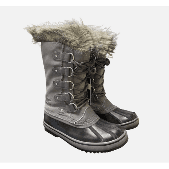 Sorel - Women's Joan of Arctic Waterproof Insulated Winter Boot, Quarry/Black, 9 M US