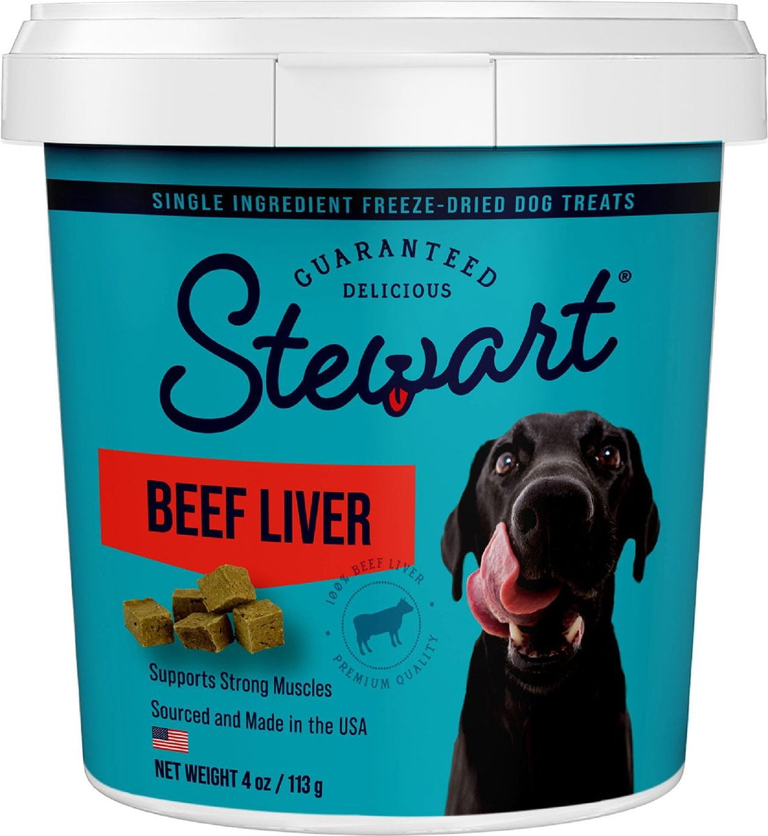 Stewart Beef Liver Freeze Dried Training Treats for Dogs Healthy Natural Grain Free 4oz Resealable Tub Walmart