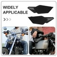 thumbnail image 2 of 2 alerones universales para motocicleta, ABS, dinámicos, laterales, para parabrisas, delanteros, de repuesto, color negro, 2 of 8