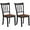 Black, variant on Costway Set of 2 Wood Dining Chair High Back Kitchen Whitesburg Side Chair Black
