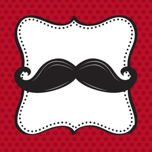 Mustache Madness Moustache Theme Adult Kids Birthday Party Beverage Napkins