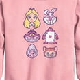 thumbnail image 2 of Disney - Alice In Wonderland - Alice Face - Toddler & Youth Crewneck Fleece Sweatshirt, 2 of 4