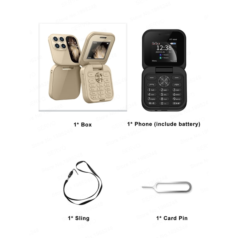 i17 Mini Flip Mobile Phone 2G GSM 1.77