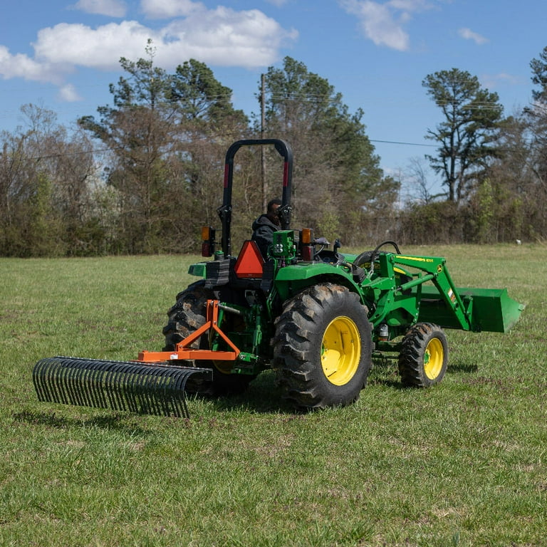 Titan attachments skid steer landscape rake soil gravel lawn tow push 3 point tractor 6 ft york deals