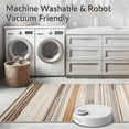 thumbnail image 5 of ODIKA 4'x6' Machine Washable Non-Slip Area Rug, Subtle Striped Earth Tone Accent High Traffic Rug, Beige, 144236, 5 of 7