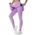 thumbnail image 4 of CONZONE Womens Yoga Skirted Leggings High Waist Athletic Skirt With Leggings for Women Lightweight Stretch Tennis Skirt Gym Workout Yoga Compression Tights, 4 of 5