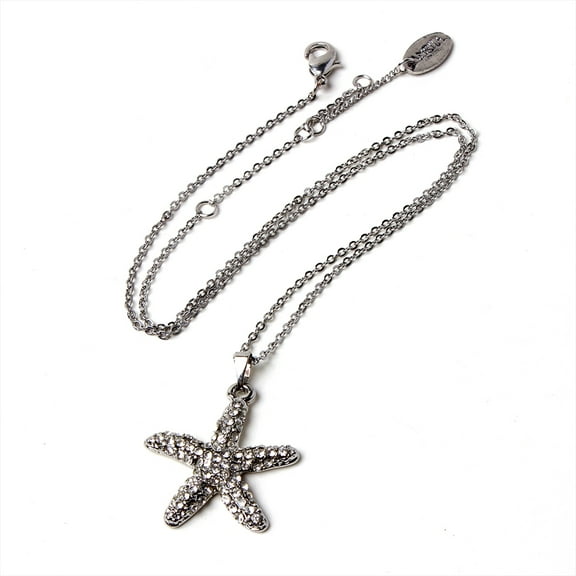 Small Starfish Crystal Pendant