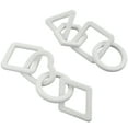 thumbnail image 5 of 15"W, 2"H White Wood Chain Sculpture, by CosmoLiving by Cosmopolitan (2 Count), 5 of 7