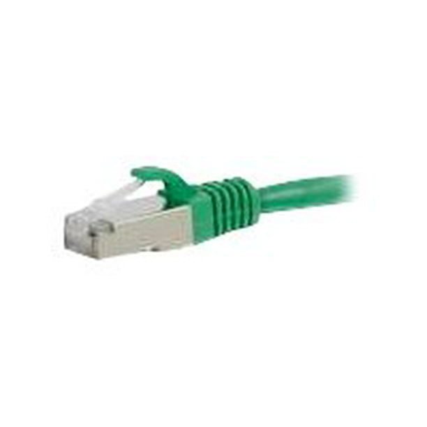 C2G Ethernet CAT 6 Cat6 Câble de 1 Pi - Blindé (STP) - Vert - Câble de Raccordement - RJ-45 (M) à RJ-45 (M) - Paire Torsadée Blindée de 1 Pi (SSTP) - - Moulée, Sans Accrochage, Torsadée - Vert