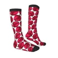 thumbnail image 3 of Picia Women Crew Soft Moisture-wicking Socks Tulips Flowers Pattern Design Cotton Socks, One Size fit All, 3 of 9