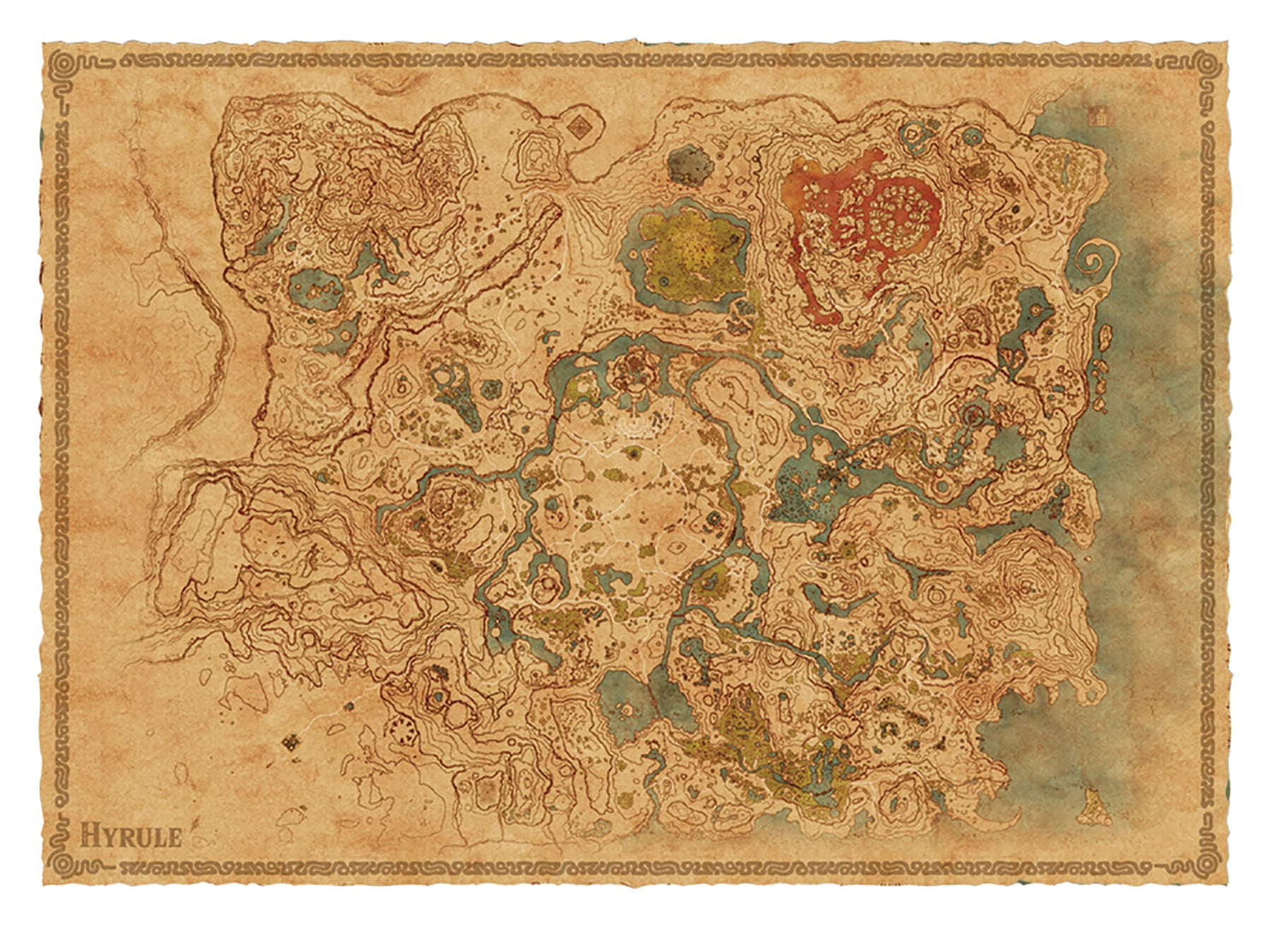 Breath Of The Wild Hyrule Map Maps For You