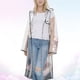 thumbnail image 4 of EeaseMX Chubasquero transparente de moda para niñas, con capucha, largo medio, ligero, impermeable negro (negro, talla L), 4 of 7