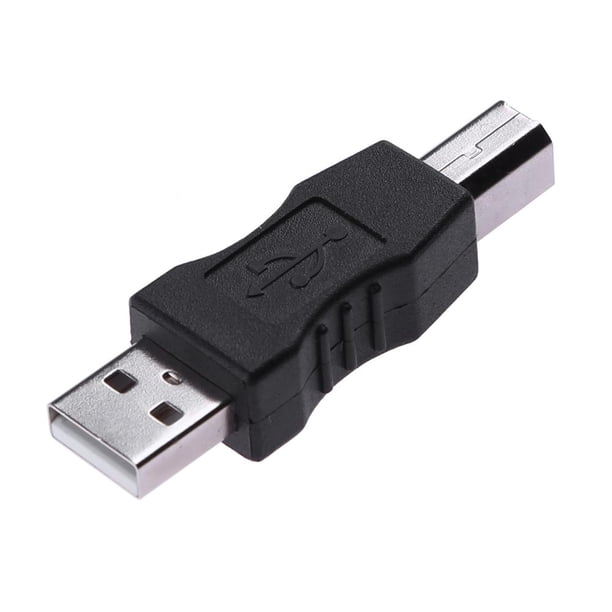 Sywqhk USB tipo A macho a USB tipo B macho conector adaptador convertidor para PC