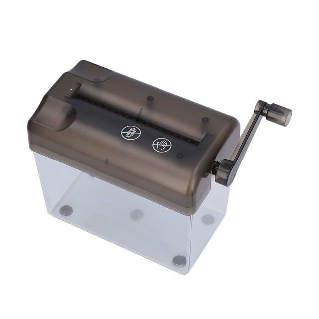 Portable Shredder, Simple Operation Manual Paper Shredder Portable Manual Compact Structure Easy To Use For Home For School For Office Desktop Gray
