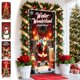 thumbnail image 1 of Funda Navideña para Puerta con Diseño de Papá Noel, 89 X 183 Cm | Tela de Poliéster Resistente | Fácil Instalación | Apta para Uso Interior y Exterior | 1 Unidad - Multicolor, 1 of 6