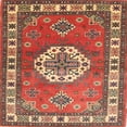 thumbnail image 1 of Ahgly Company Machine Washable Indoor Square Traditional Peru Brown Area Rugs, 6' Square, 1 of 7