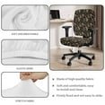 thumbnail image 4 of ZUXONGSY Mushroom Office Chair Cover 2 Pieces Seat Cushion Split Protectors Universal Desk Swivel Chair Cover with Elastic Edge Chair Protector Machine Washable Home Accessories, 4 of 7