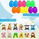 thumbnail image 3 of Paquete de 12 huevos de pascua rellenos de animales de peluche JIALWEN para niños, 3 of 7