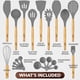 thumbnail image 2 of Juego De Utensilios De Cocina 21 Juego De Utensilios De Cocina De Madera Y Silicona Juego De Utensilios De Cocina Antiadherentes Y Resistentes Al Calor Herramientas De Cocina, 2 of 5