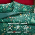 thumbnail image 5 of Christmas Comforter Set Queen - Christmas Bed Set with Festival Forest, Soft Bedding for Holiday, 3 Pieces, 1 Soft Trees Printed Comforter and 2 Pillow Shams, 5 of 7