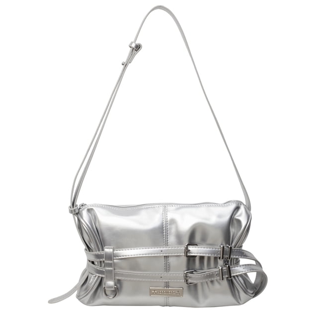 Bolso Bandolera para Mujer Con Doble Correa Y Cuero PU