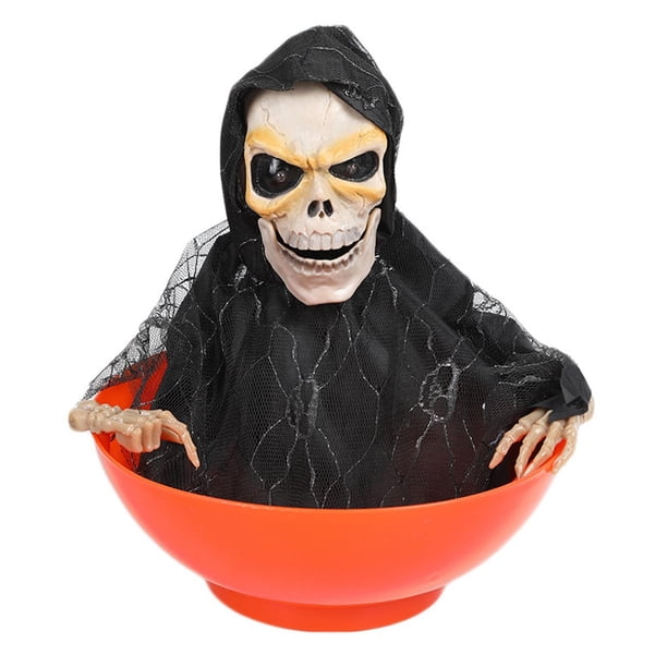 Plato de frutas, ingenioso, decorativo, divertido y terrorífico, luminoso, para Halloween. Estilo A