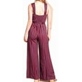 thumbnail image 6 of Free People Womens Striped Jumpsuit, Red, 2, 6 of 7