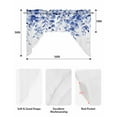 thumbnail image 6 of Eucalyptus Leaves Blue Kitchen Swag Valances for Windows, Watercolor Spring Botanical Swag Valances Curtains for Living Room, Rod Pocket Window Treatments for Bathroom, Bedroom, Cafe, 56"x36", 6 of 6