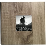 Hom Essence 2up Photo Album Wood Grain Brown