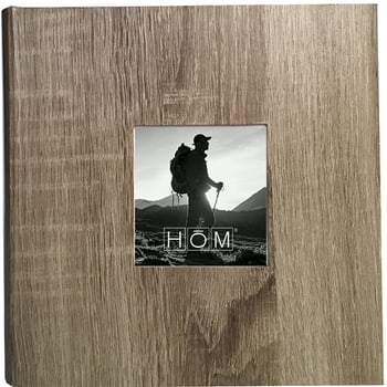 Hom Essence 2up Photo Album Wood Grain Brown