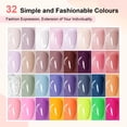 thumbnail image 4 of JODSONE Gel Nail Polish Kit with U V Light - 32 Colors Gel Polish with No Wipe Base Coat, Glitter & Glossy & Matte Top Coat Nail Art Manicure Salon DIY at Home, 4 of 8