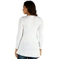 thumbnail image 3 of 24seven Comfort Apparel Long Sleeve Maternity Swing Tunic Top, 3 of 4