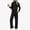 Black, variant on Two Piece Sets for Women Cozy Long Sleeve Mock Neck Matching Sets Fall Winter Casual Outfit with Pockets Coffee XL