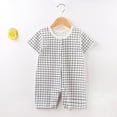 thumbnail image 2 of Einccm Baby Unisex Cotton Romper - Summer Onesie Jumpsuit with Cute Cartoon Prints and Easy Snap Buttons - Comfortable born Climbing Clothes for Infants 0-12 Months, 2 of 3
