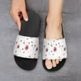 thumbnail image 6 of GZHJMY Stylish Slides for Women Men, Pattern with watercolor flowers Soft Flexible Slip-on Sandals Slippers, 6 of 7