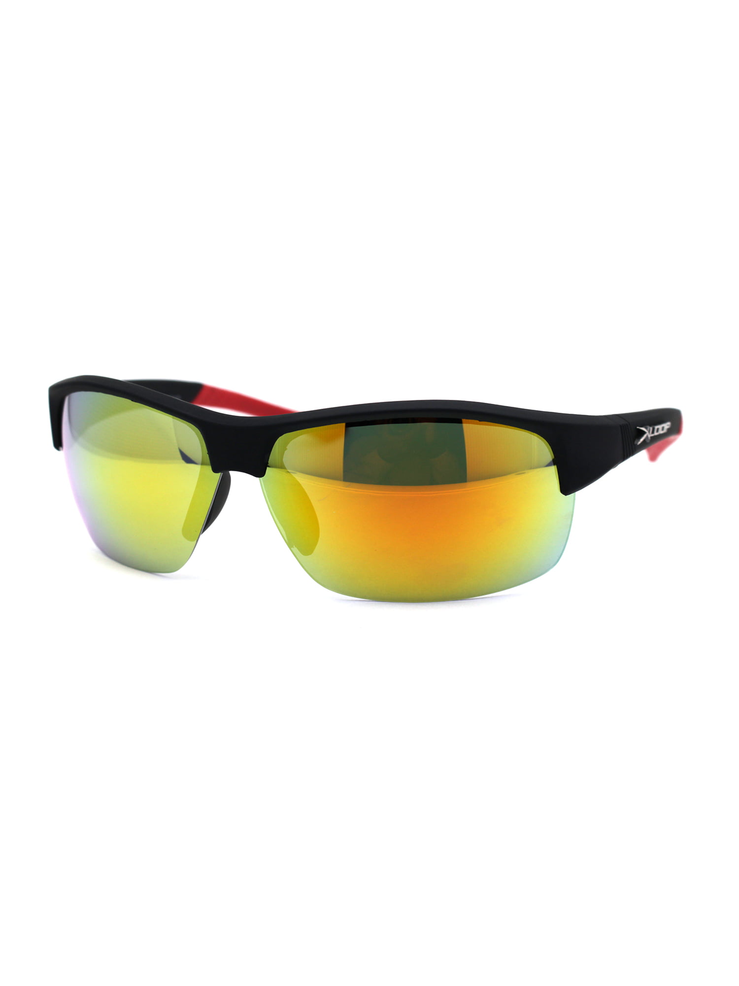 Xloop Sport Warp Plastic Mens Baseball Half Rim Sunglasses 