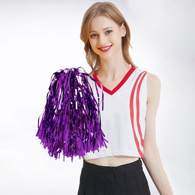 Produit pour Événements et Fêtes, Éventails à Fleurs Colorées pour Cheerleading avec Bandes à Haute Densité - Poignée Durable Accessoires de Performance pour Activités Sportives et Cheer 2 Pcs