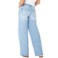 thumbnail image 3 of Celebrity Pink Women's and Women's Plus Baggy Wide Leg Jeans, Available in Regular, Short, Long Inseams, Sizes 1-24, 3 of 6