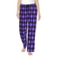 thumbnail image 1 of Balery purple argyle Pantalones de pijama para mujer, pijamas ultraligeros, pantalones de estar por casa-Large, 1 of 6