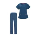 thumbnail image 3 of Conjunto de Uniformes Médicos Sunnimix traje de trabajo Azul claro S, 3 of 8