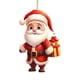 thumbnail image 1 of Christmas Tree Ornaments Set Santa Wooden Ornaments Santa Snowboard Santa Christmas Tree Ornaments, 1 of 8