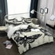 thumbnail image 1 of Juego de ropa de cama suave y cómodo con estampado de polilla y cara de fantasma, perfecto para tu dormitorio o habitación de invitados., 1 of 4
