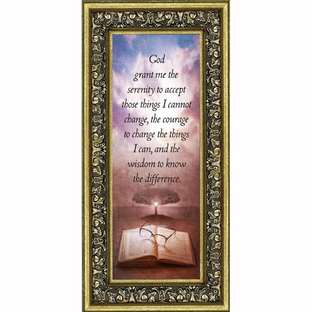 Serenity Prayer, Serenity Prayer Wall Decor, Prayer Art, 6x12 7375