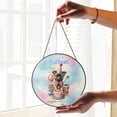 thumbnail image 2 of Happy Birthday Cute Puppy Belgian Malinois with Cake Gifts Party Hat Stained Glass Suncatcher Sheepdog Dog Lover Gifts Window Hanging Sign Decor - 00029, 2 of 5