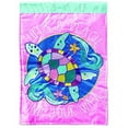thumbnail image 2 of Magnolia Garden Turtle Life's a Beach 13 x 19 Blue Polyester Outdoor Hanging Flag, 2 of 3